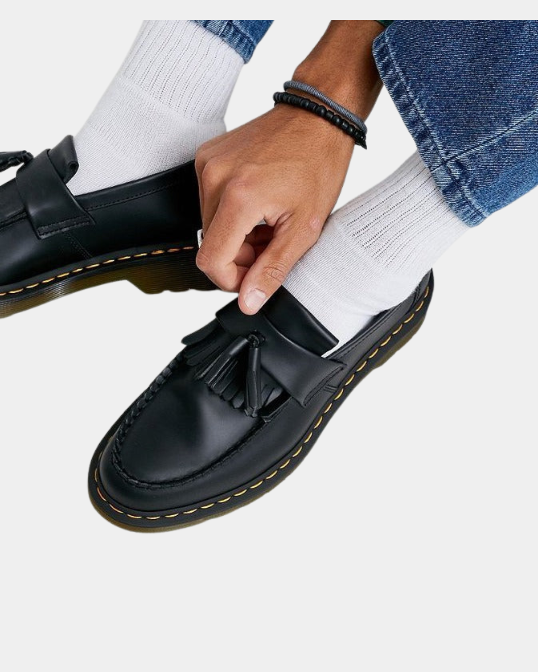 CHUNKY TASSEL LEATHER LOAFERS