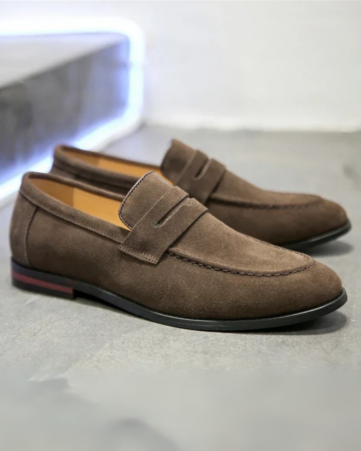 SUEDE PENNY LOAFERS FOR MEN