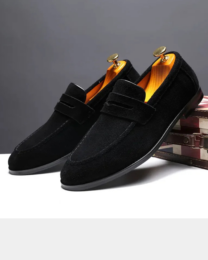 SUEDE PENNY LOAFERS FOR MEN