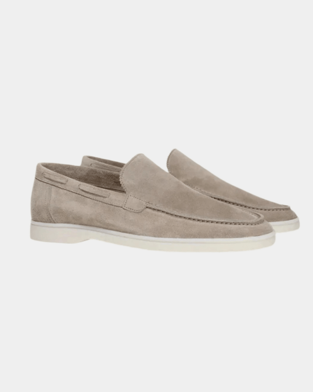 RIVIERA TAUPE WILDLEDER LOAFERS