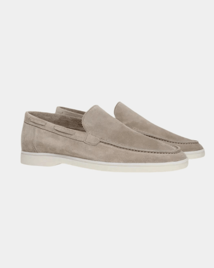 RIVIERA TAUPE WILDLEDER LOAFERS