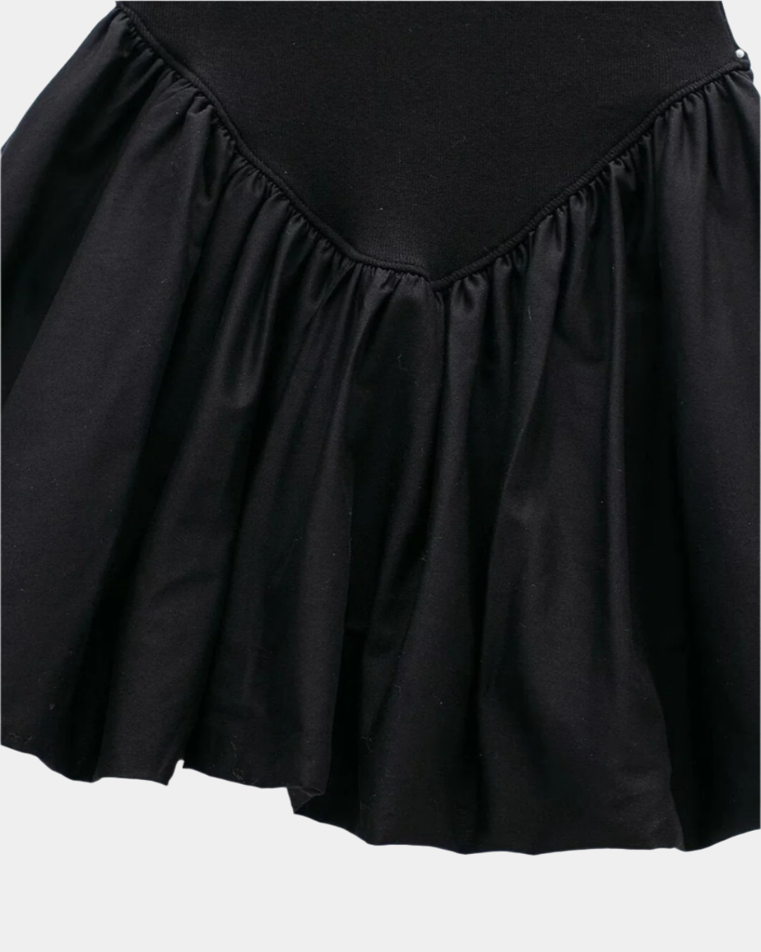 RUCHED BUST FLARE MINI DRESS
