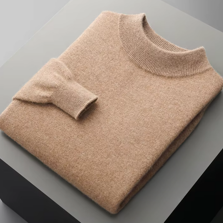 Men's Pure Extra-Fine Classic Mockneck – Timeless Warmth