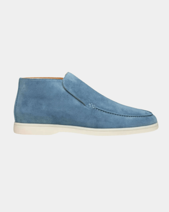 MID CITY BLAU WILDLEDER LOAFERS