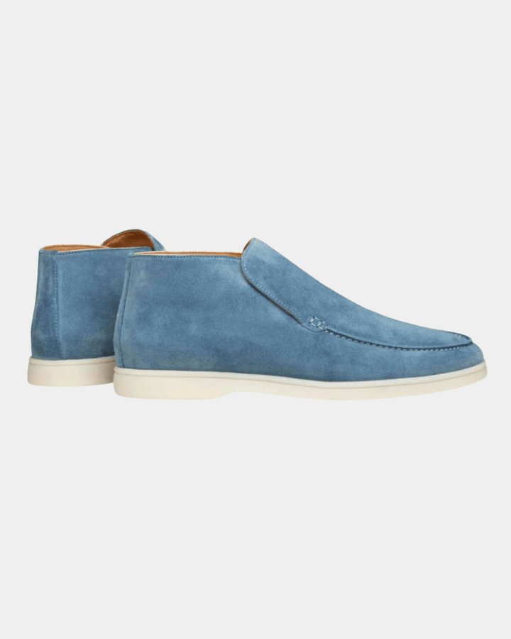 MID CITY BLAU WILDLEDER LOAFERS