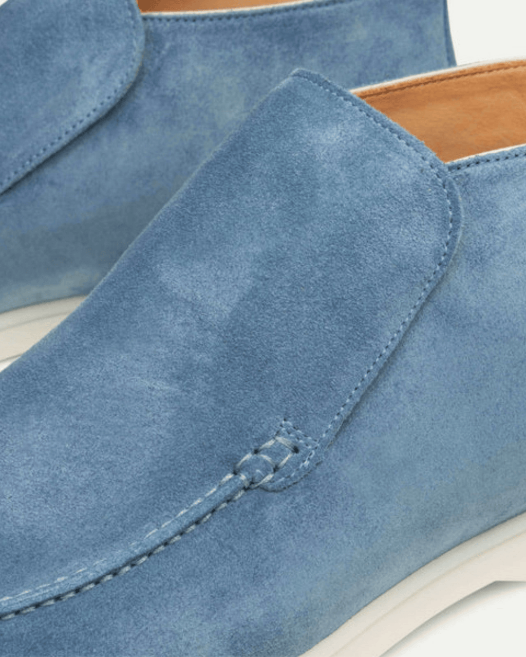 MID CITY BLAU WILDLEDER LOAFERS
