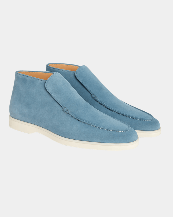 MID CITY BLAU WILDLEDER LOAFERS