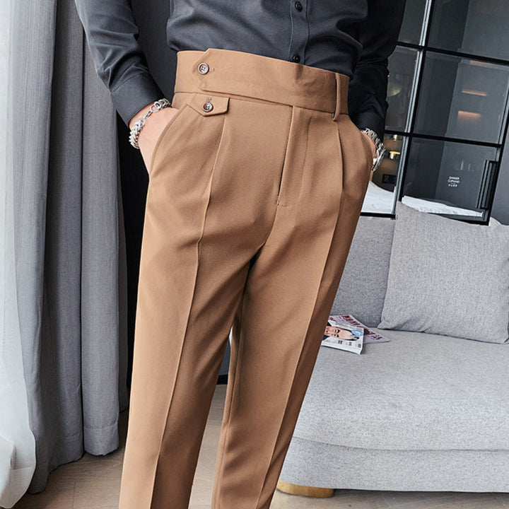 Slim Fit Nine-Point Suit Pants