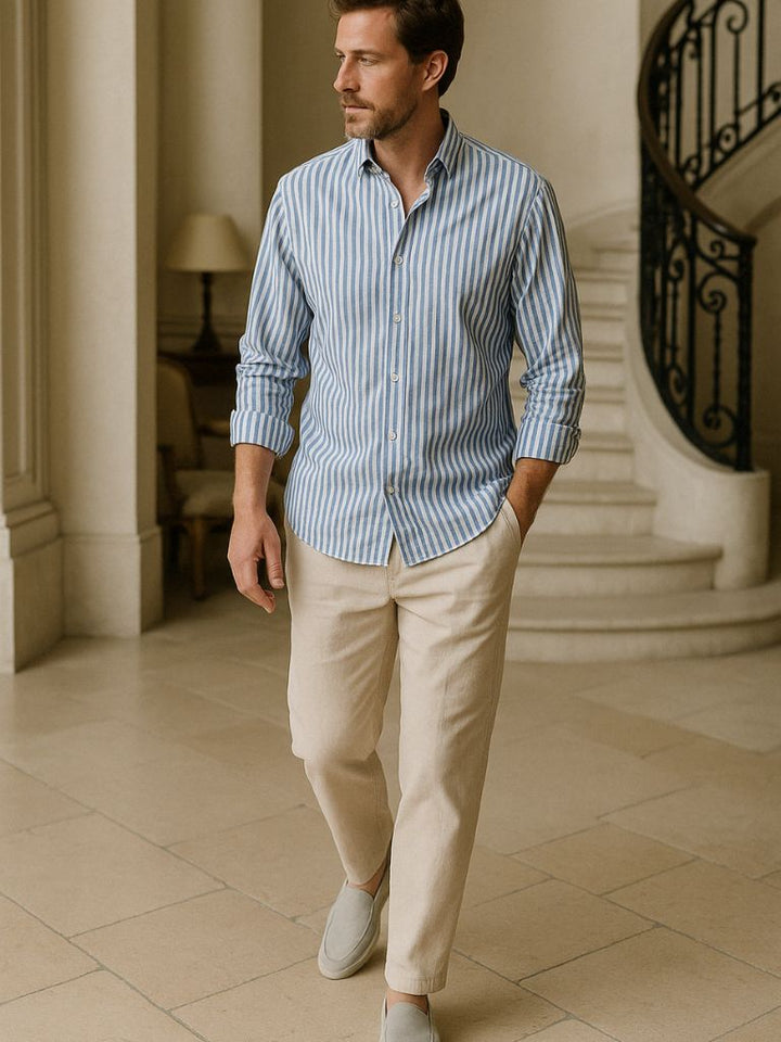 SKY STRIPE RELAXED SET