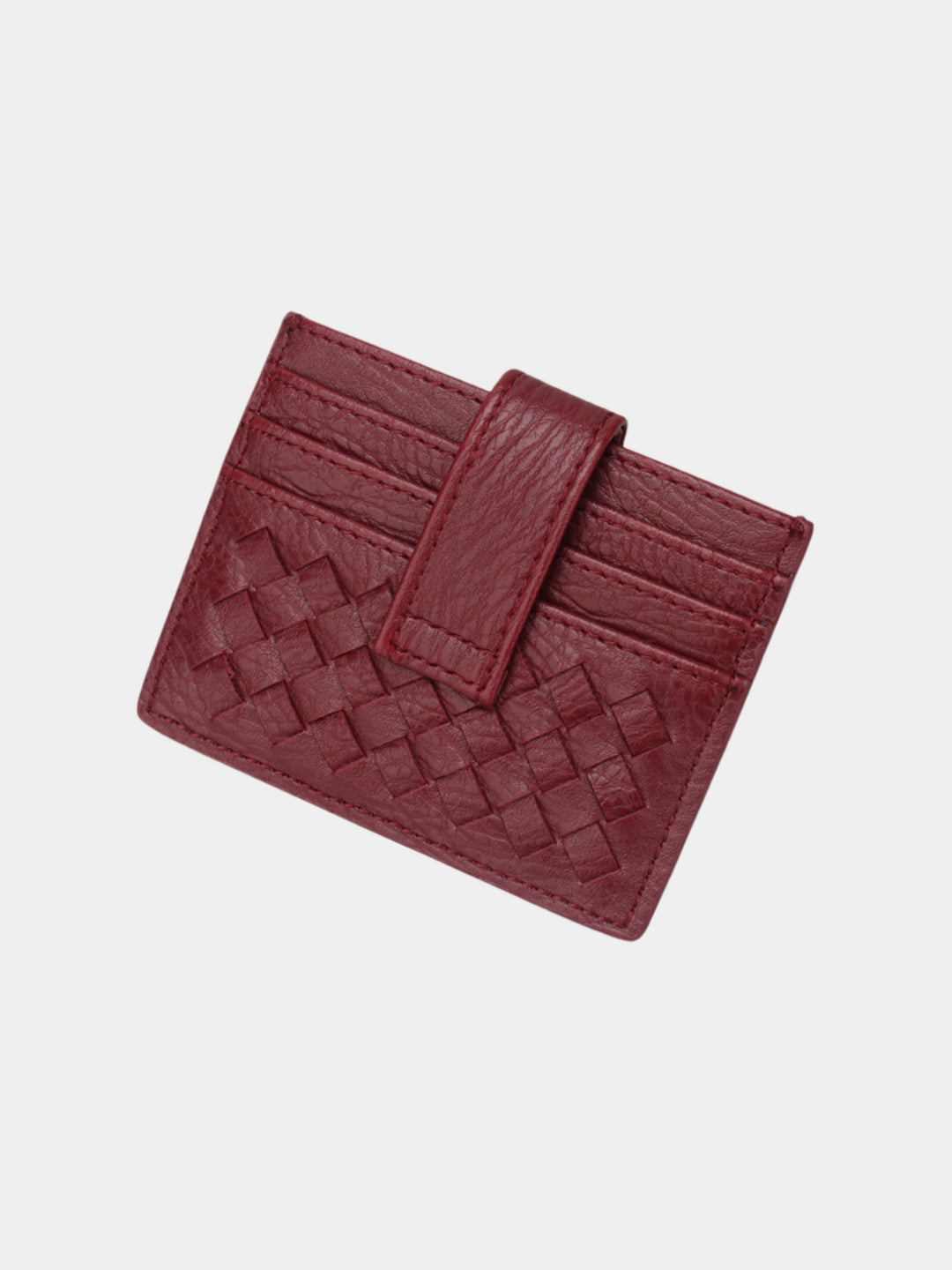 TEXTURED SNAP CARD WALLET