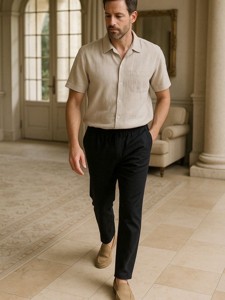 MODERNES LEINEN CASUAL SET