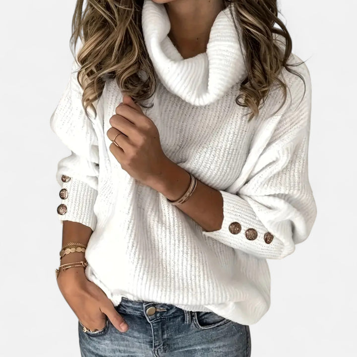 NOMU Lifestyle | Women’s High Collar Sweater – Heritage Elegance