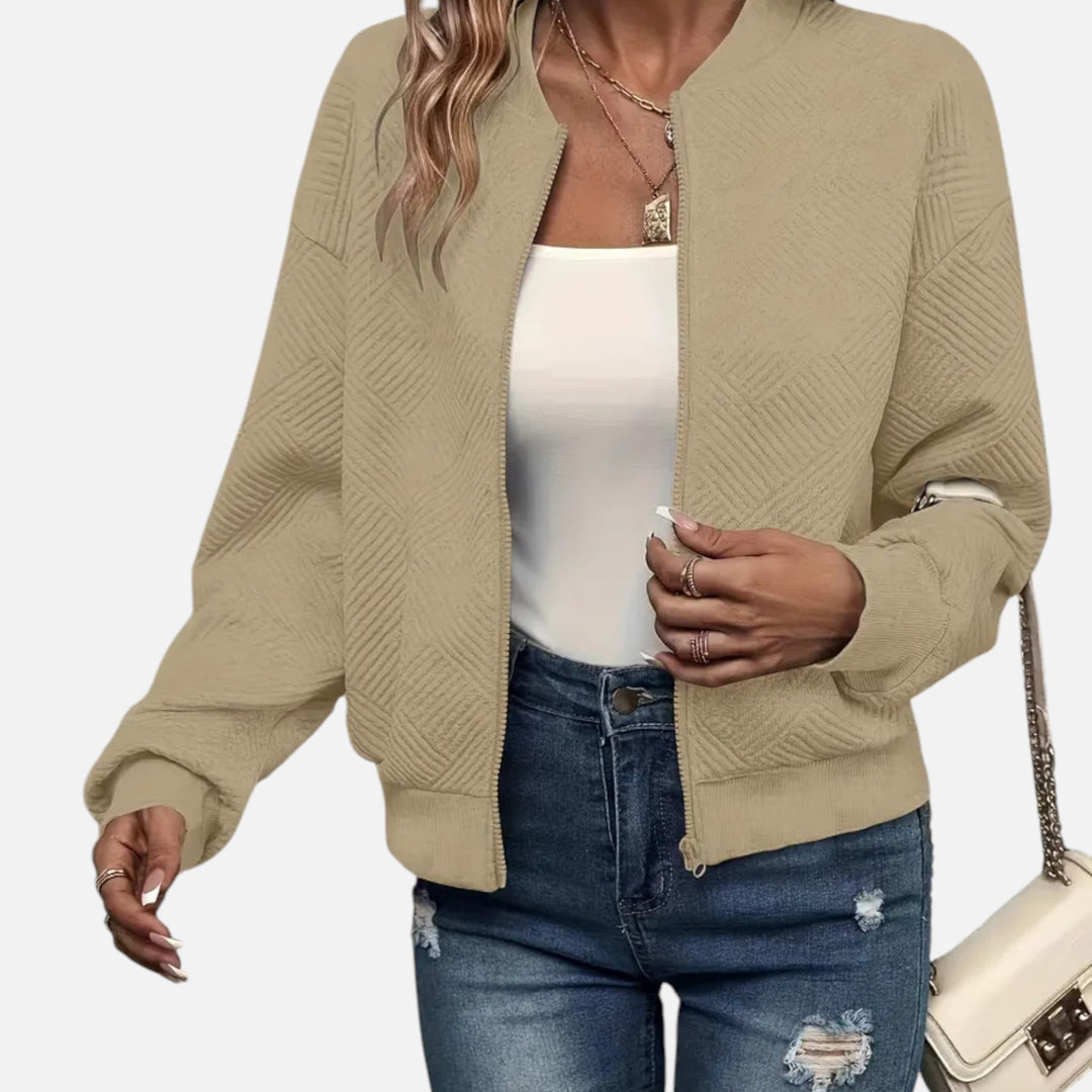 NOMU Lifestyle | Women’s Solid Textured Jacket – Refined Everyday Style