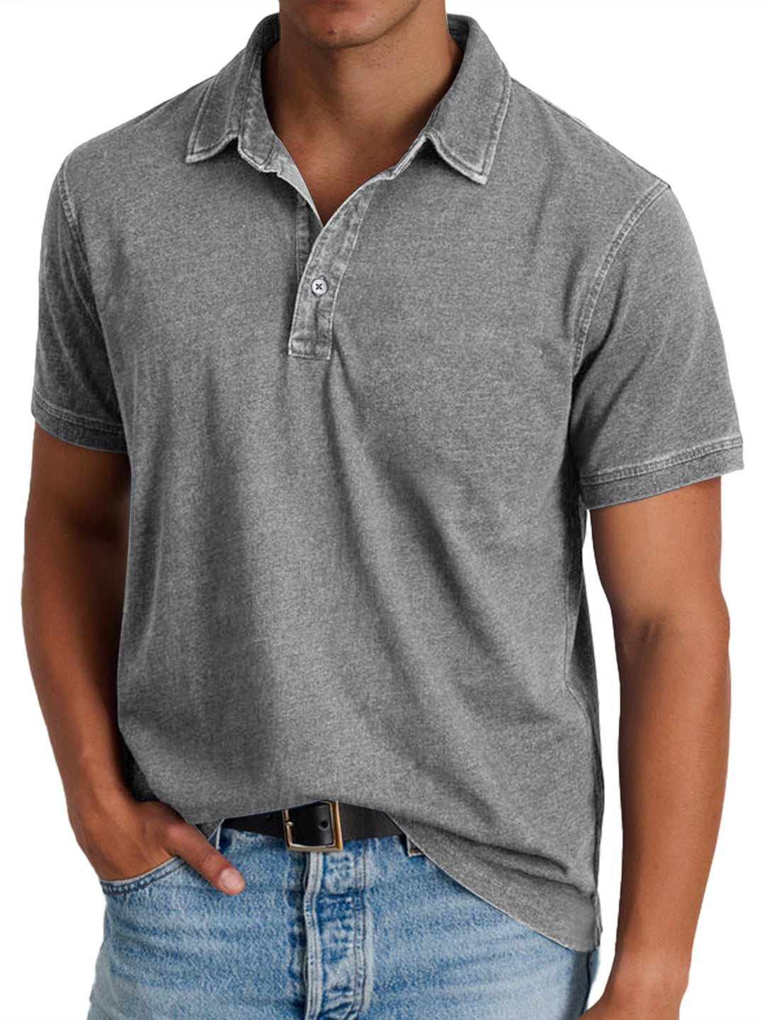 Casual Polo with a Collar
