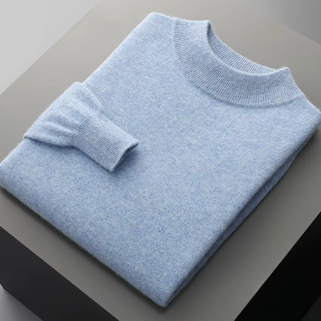 Men's Pure Extra-Fine Classic Mockneck – Timeless Warmth