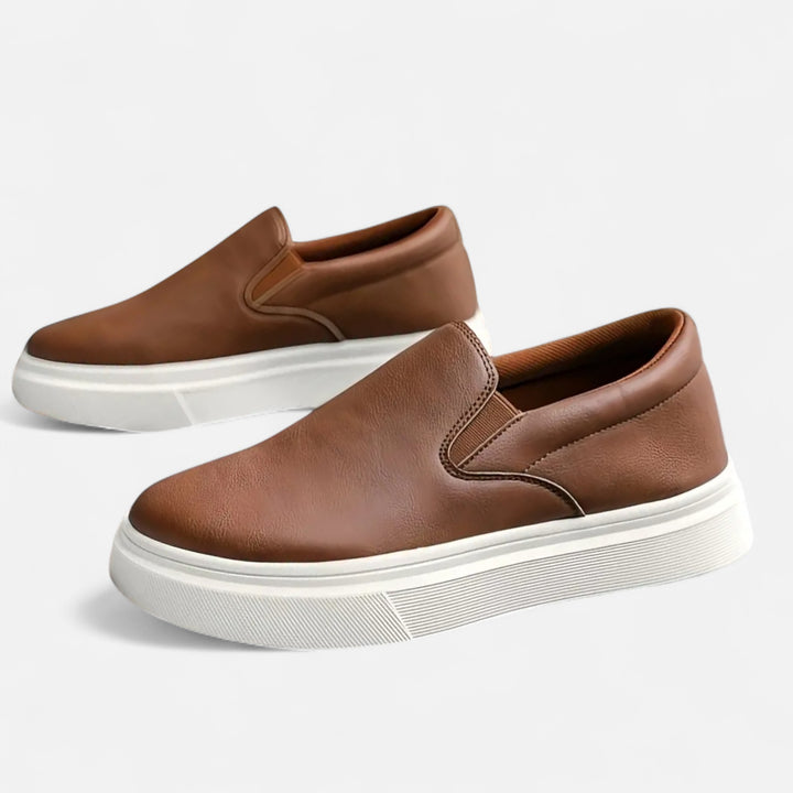 NOMU Lifestyle | Men’s Leather Casual Sneakers – Refined Comfort