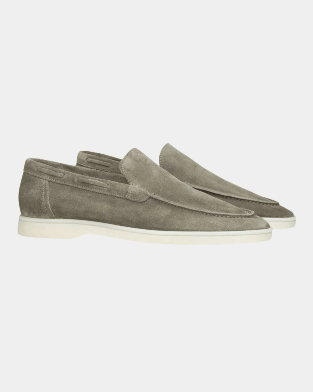 OL MONEY SUEDE OLIVE LOAFERS