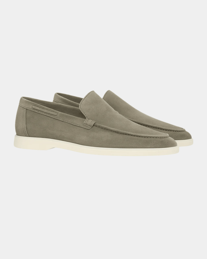 OL MONEY SUEDE OLIVE LOAFERS