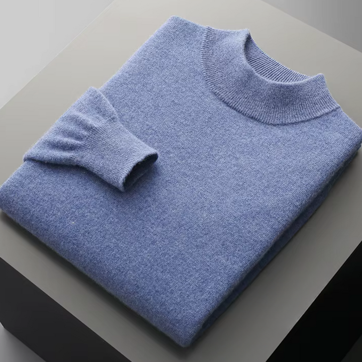 Men's Pure Extra-Fine Classic Mockneck – Timeless Warmth