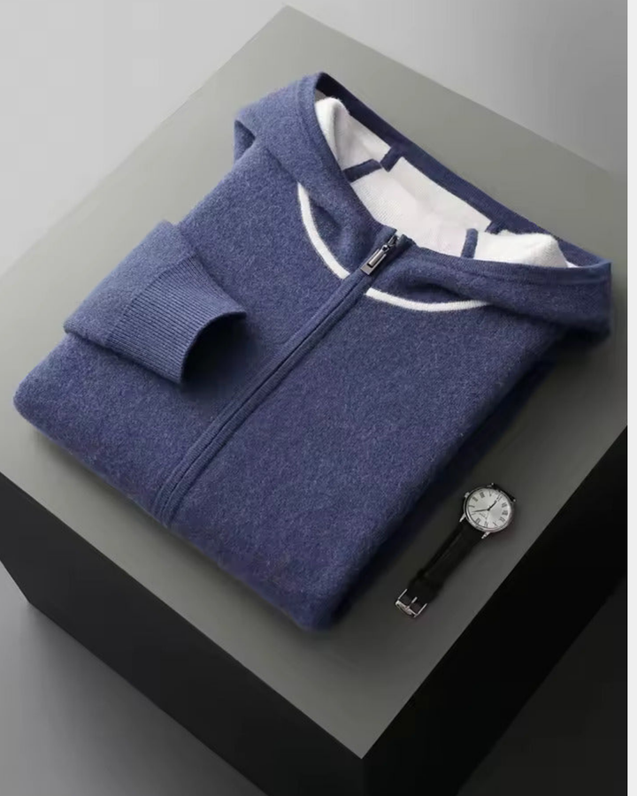 LUXE ZIP-UP KNIT HOODIE SET