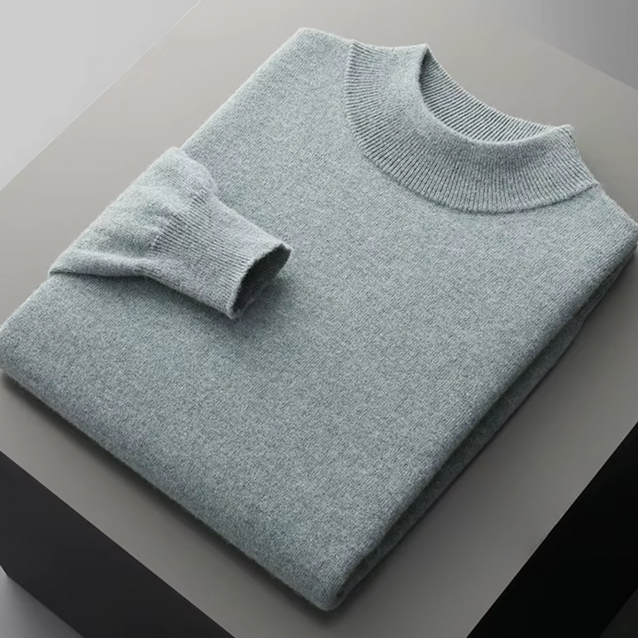 Men's Pure Extra-Fine Classic Mockneck – Timeless Warmth
