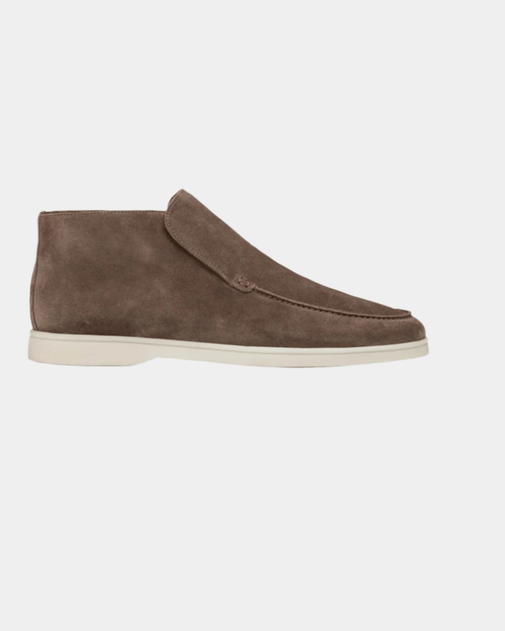 MOCHA MID-TOP SUEDE LOAFERS