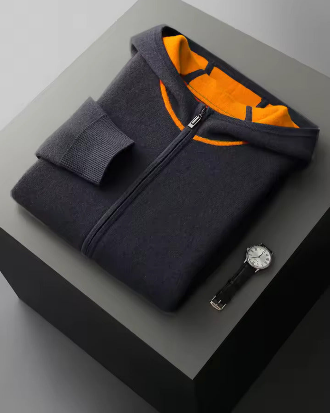 LUXE ZIP-UP KNIT HOODIE SET