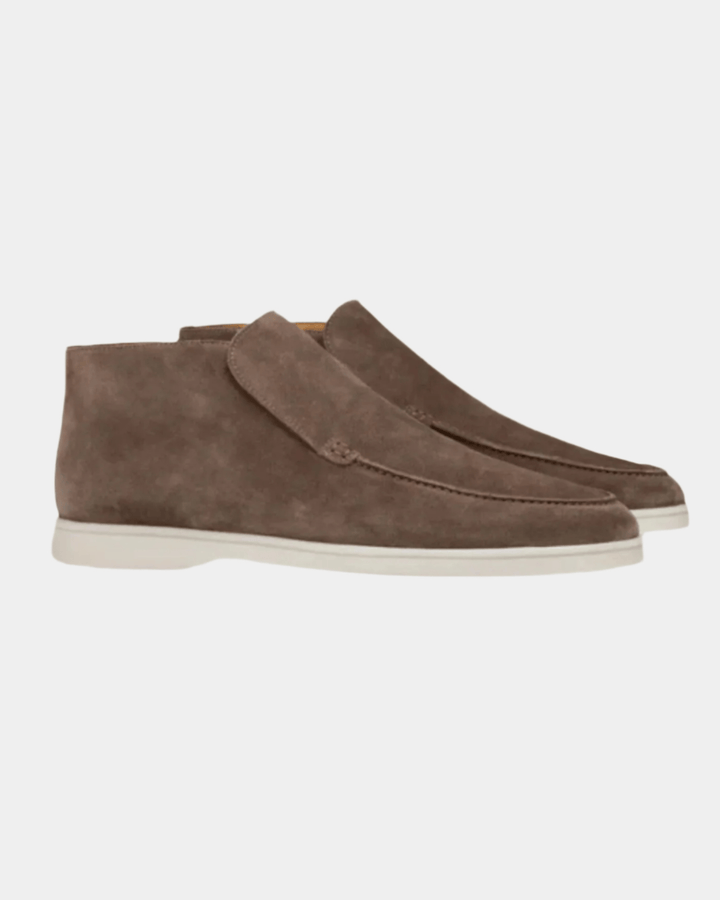 MOCHA MID-TOP SUEDE LOAFERS