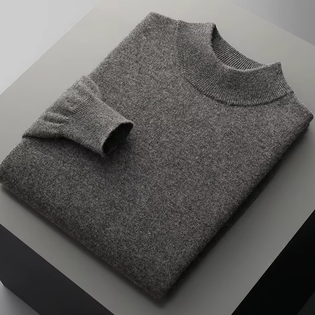 Men's Pure Extra-Fine Classic Mockneck – Timeless Warmth