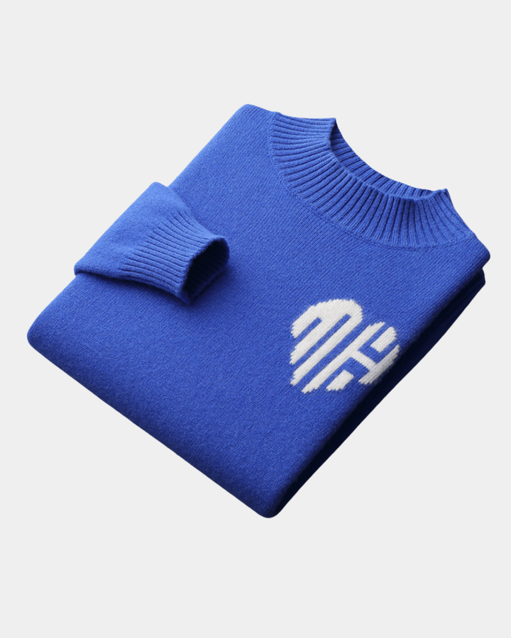 LOGO BESTICKTER PULLOVER MIT RUNDHALSAUSSCHNITT