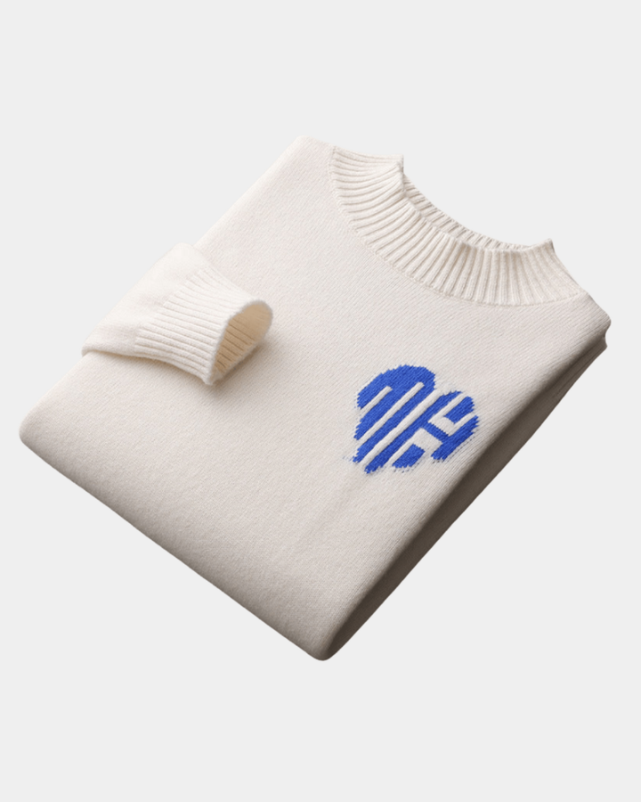 LOGO BESTICKTER PULLOVER MIT RUNDHALSAUSSCHNITT