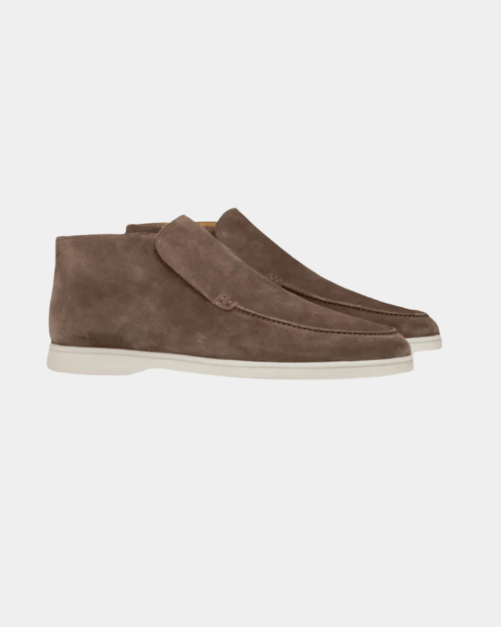 OL MONEY SUEDE MOCHA MID-CUT LOAFERS