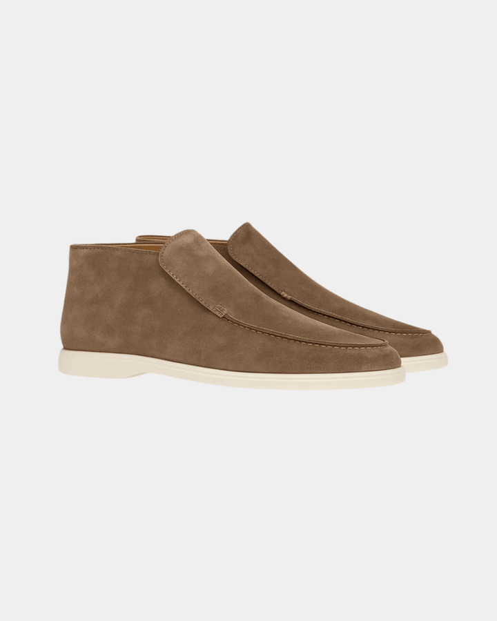 OL MONEY SUEDE MOCHA MID-CUT LOAFERS
