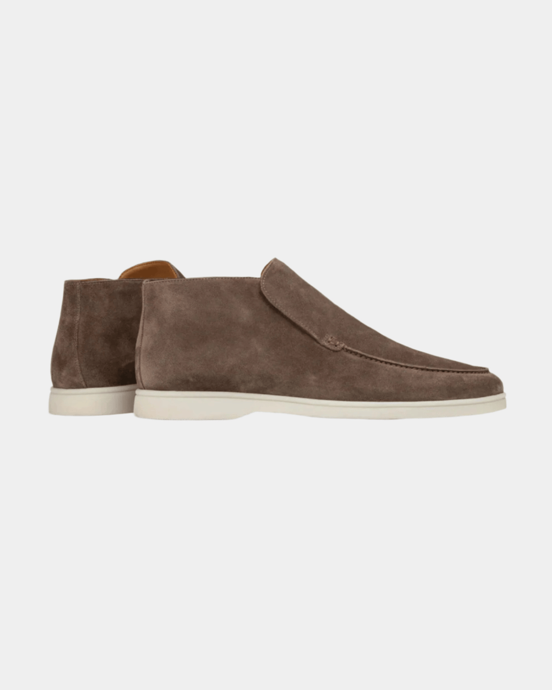 MOCHA MID-TOP SUEDE LOAFERS