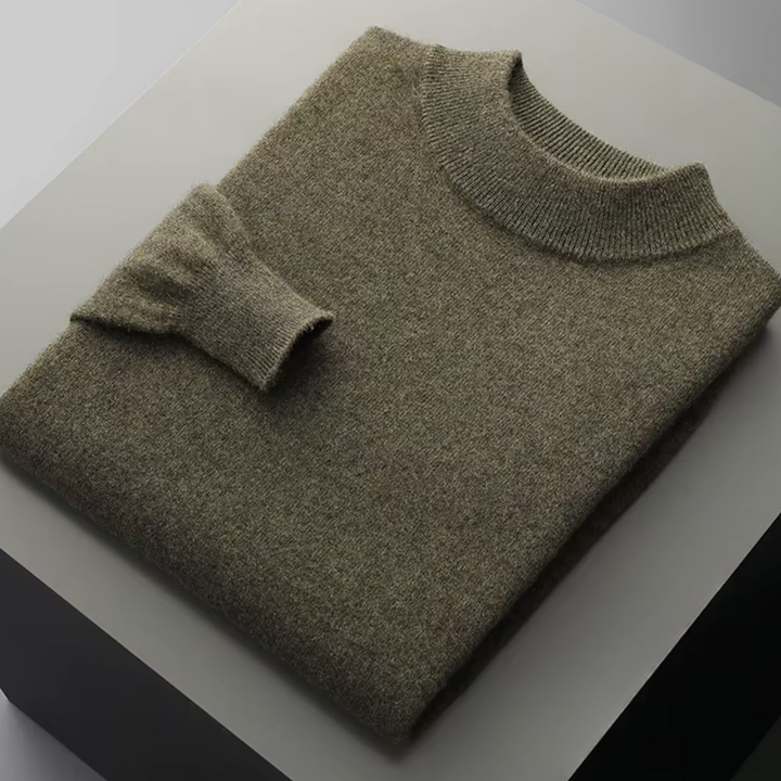 Men's Pure Extra-Fine Classic Mockneck – Timeless Warmth
