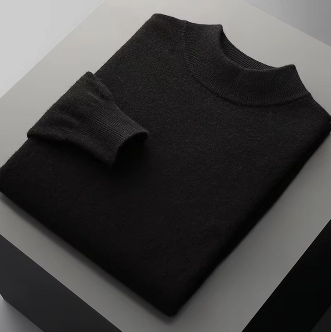 Men's Pure Extra-Fine Classic Mockneck – Timeless Warmth