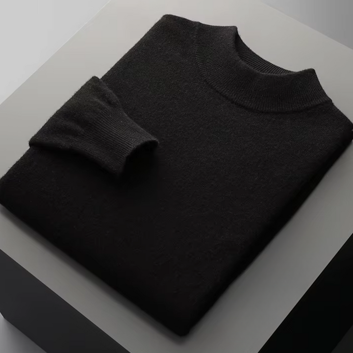 Men's Pure Extra-Fine Classic Mockneck – Timeless Warmth