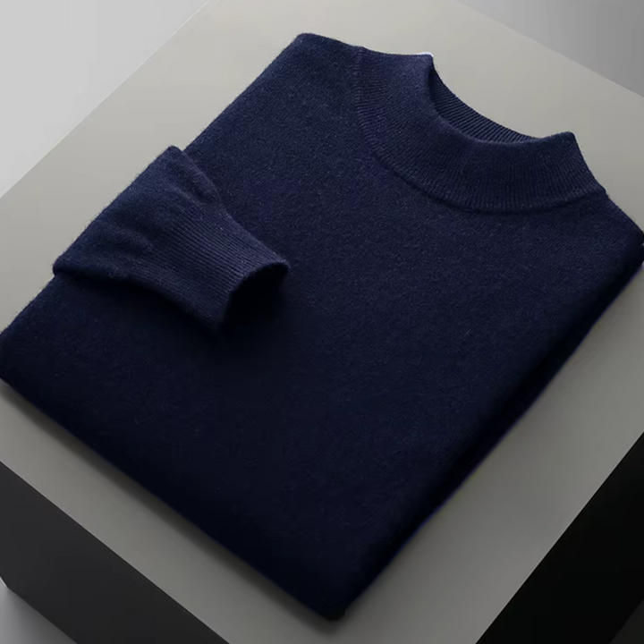 Men's Pure Extra-Fine Classic Mockneck – Timeless Warmth