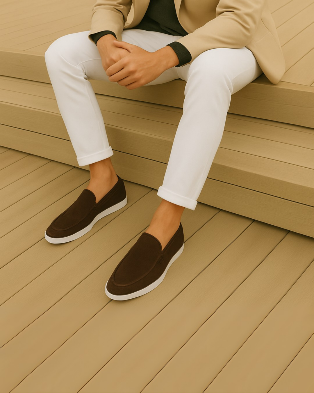VINTAGE SUEDE MEN LOAFERS