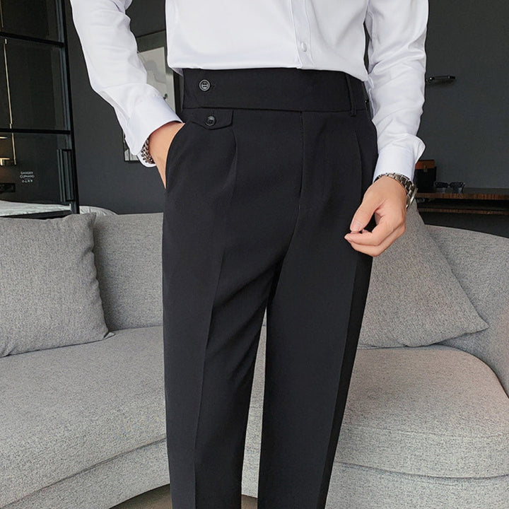 Slim Fit Nine-Point Suit Pants