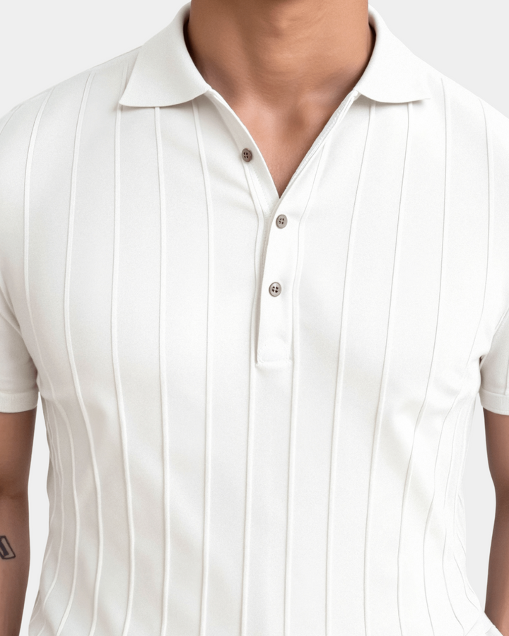 PREMIUM-POLOSHIRT MIT FALTEN