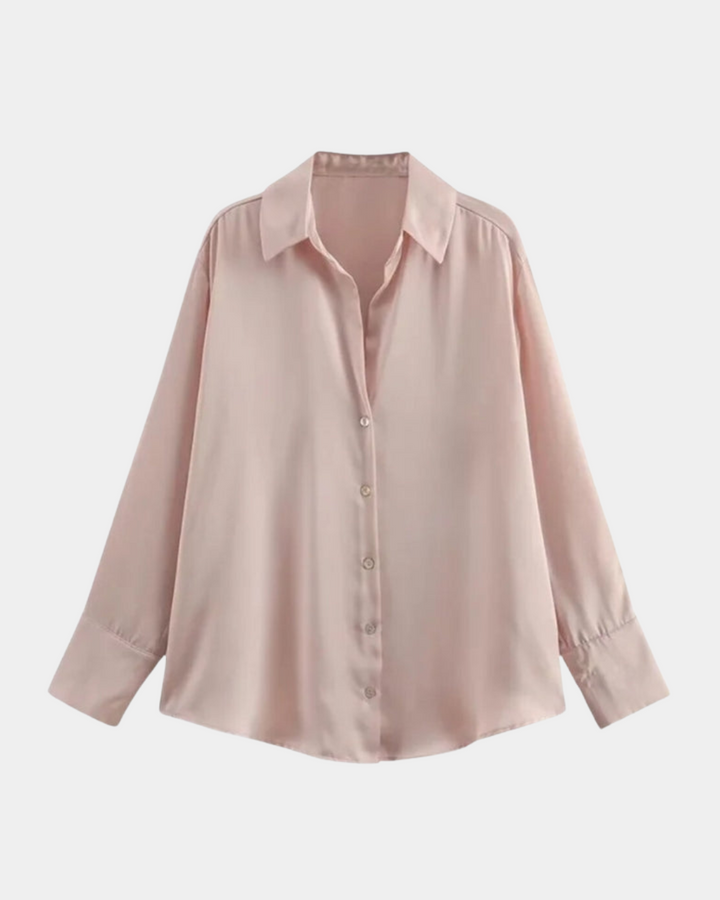 SATIN FLOW BUTTON-DOWN SHIRT