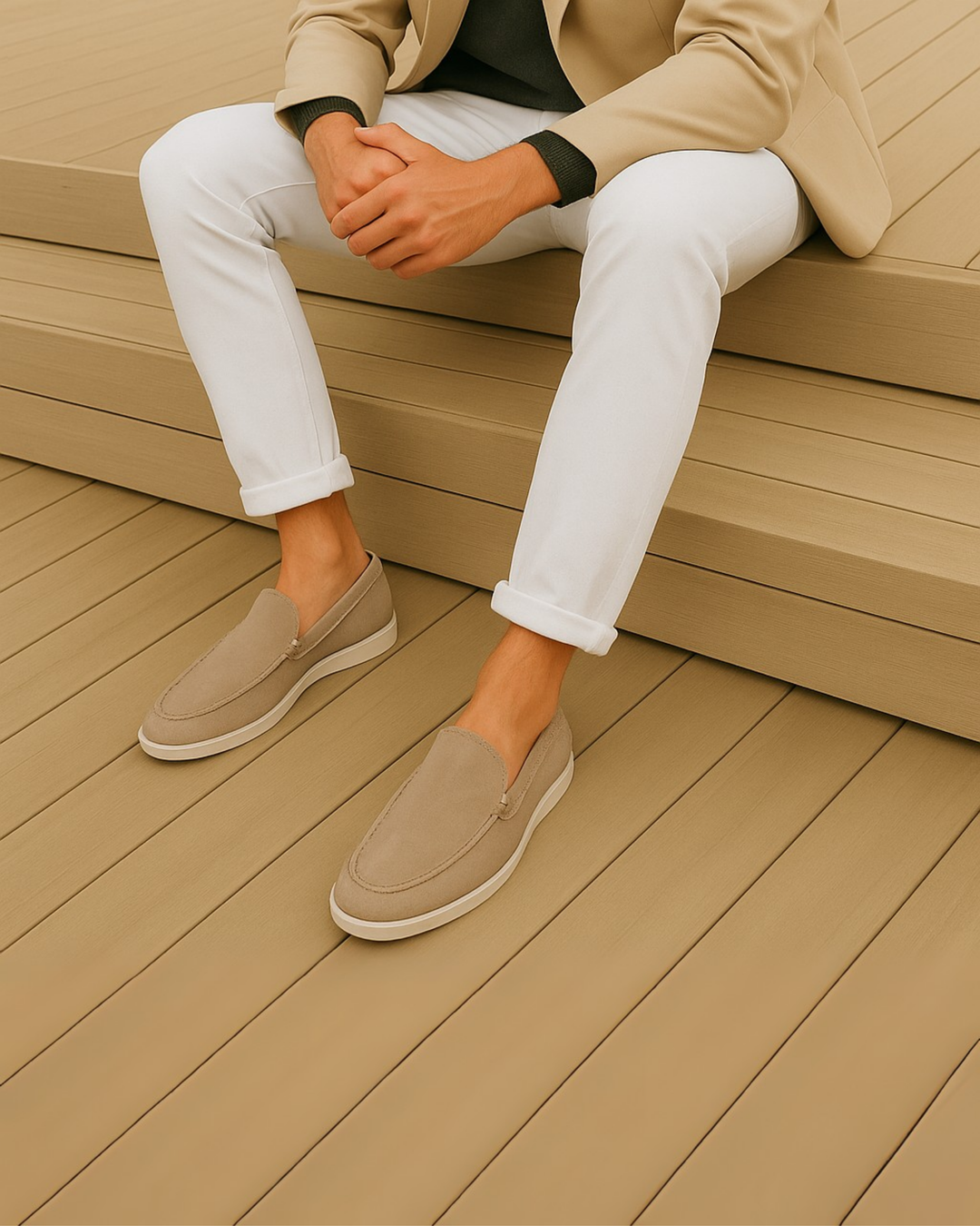 VINTAGE SUEDE MEN LOAFERS