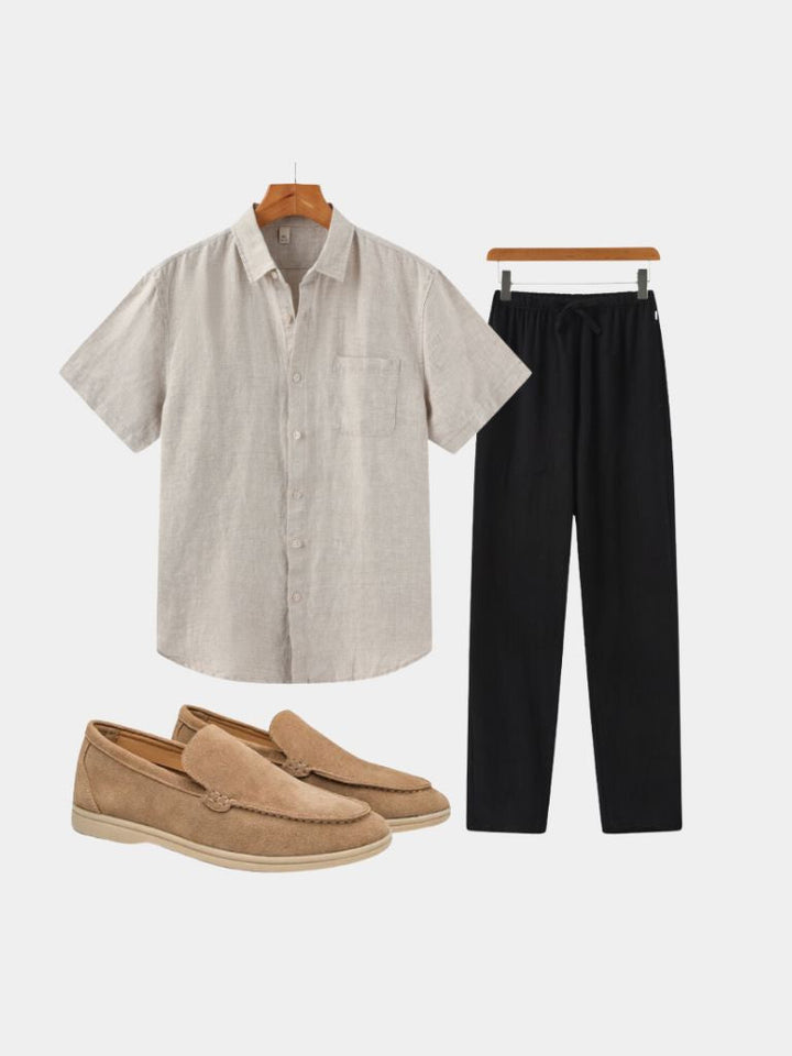 MODERNES LEINEN CASUAL SET