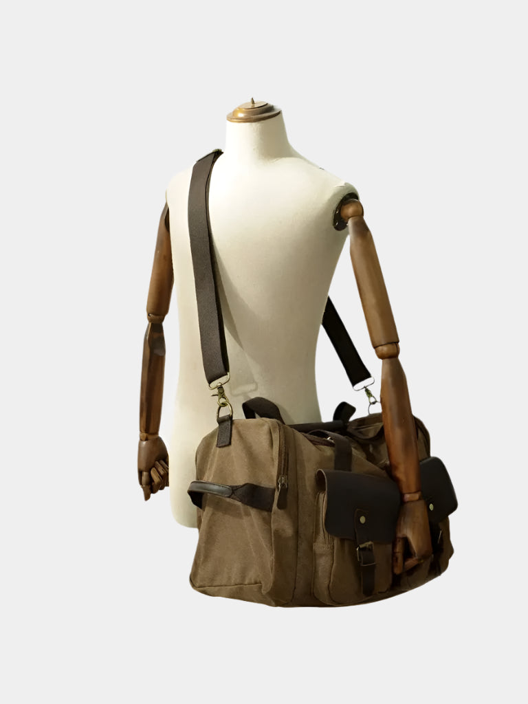 VINTAGE CANVAS TRAVEL DUFFEL