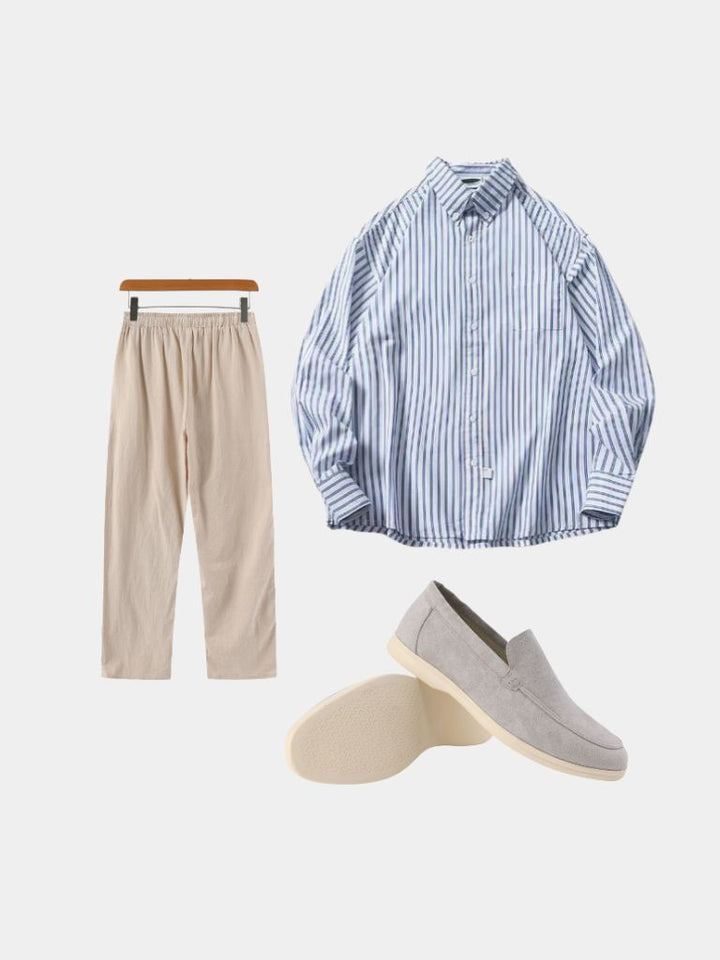 SKY STRIPE RELAXED SET
