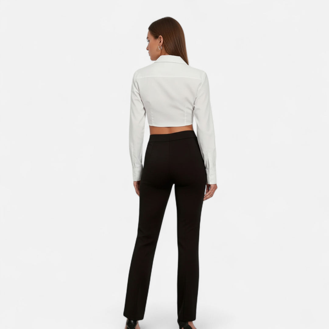 NOMU Lifestyle | Women’s Stretch Knit Trousers – Effortless Sophistication