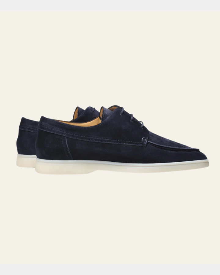 OL MONEY WILDLEDER-SCHNÜRSCHUHE - NAVY BLAU