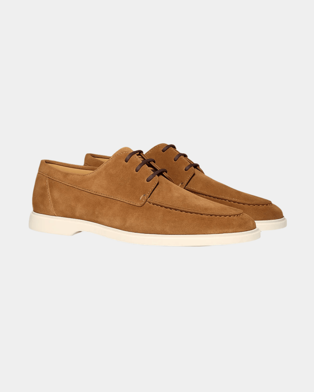 WILDLEDER-LOAFER MIT TOFFEE-SPITZE