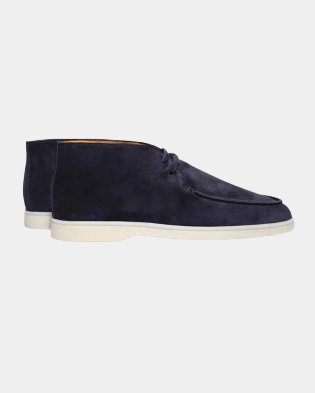 CHUKKA AUS MARINEBLAUEM KREPP-WILDLEDER
